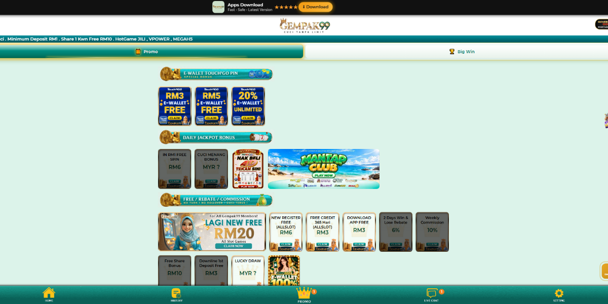Gempak99 - Understanding Gempak99 Free Credit and Bonuses - gempak99m